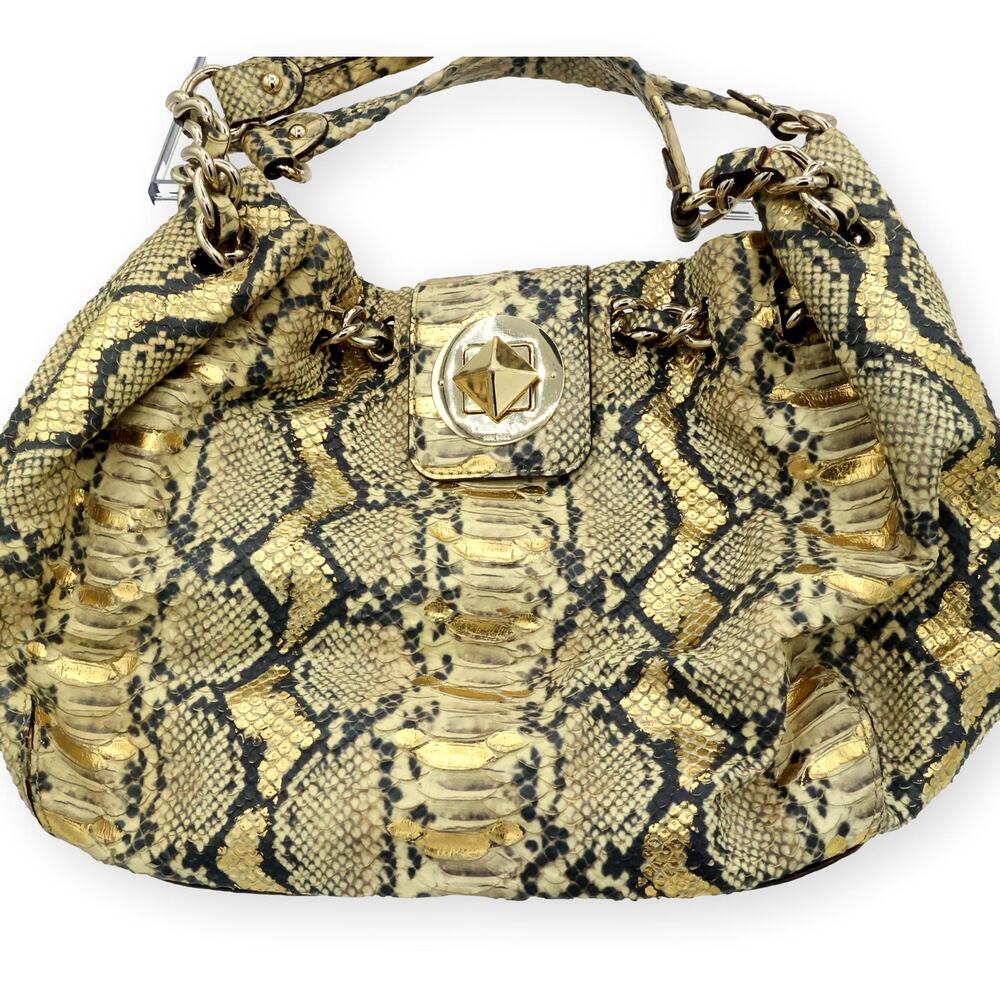 Kate Spade NY Cala Luna Black Gold Hobo Satchel Shoulder Bag